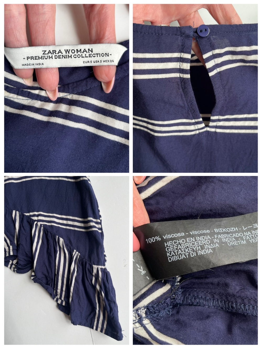 Zara Ruffle Hem Top - Picture 12 of 13